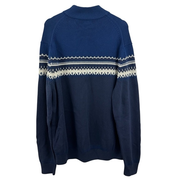 Izod Men’s Large Glaze II PeaCoat Blue White Sweater Size XXL - Picture 2 of 5